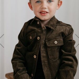 Jamie Kay Brown Button Down Shirt for Kids